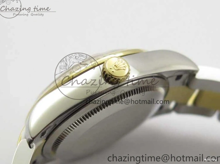 MiroTime 0127 SoftTouch Datejust 31mm 278273 SS YG BP Maker Best Edition Gray Diamonds Dial on SS YG Oyster Bracelet 2715